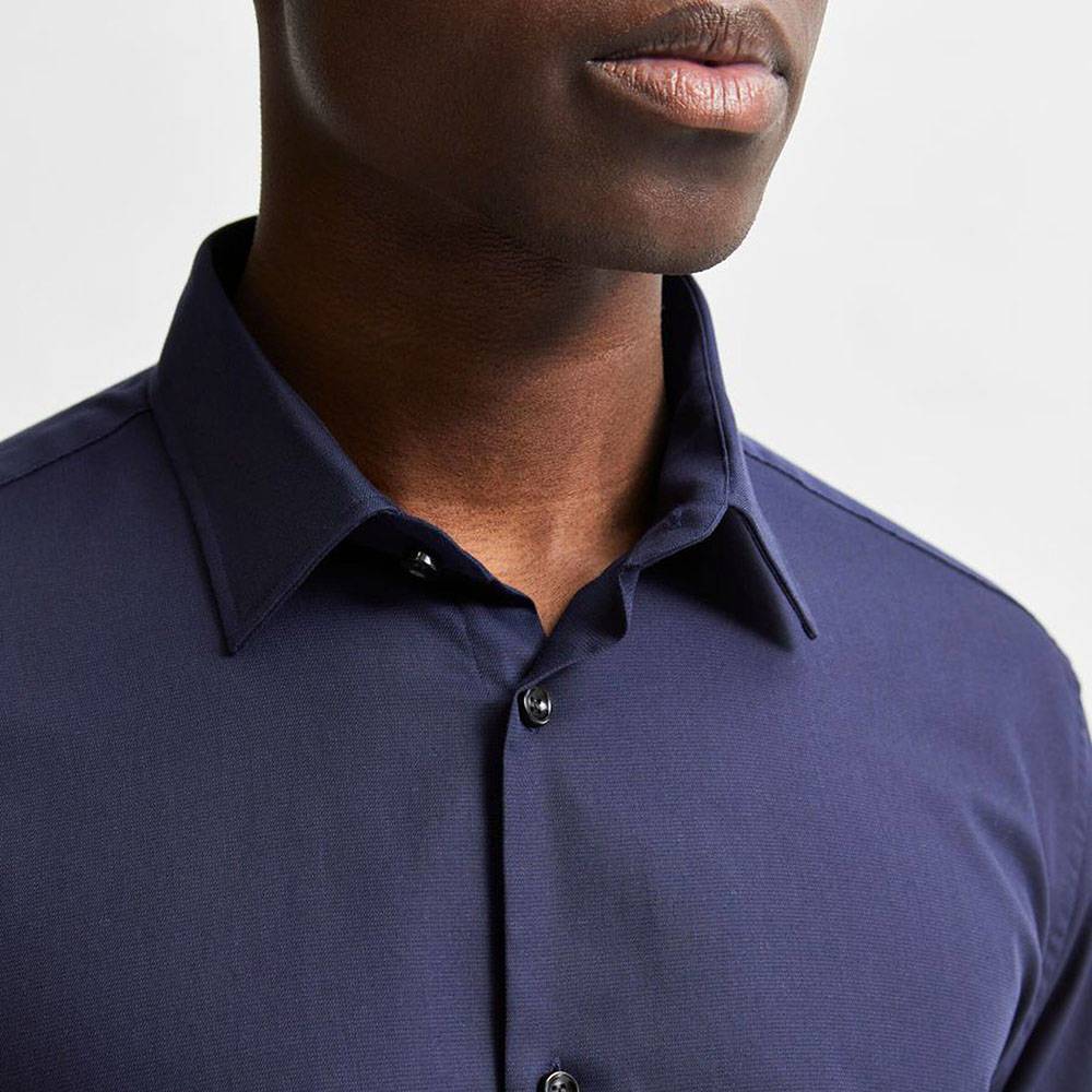 Selected Homme Overhemd Than Blauw Selected Homme Overhemd Than Blauw