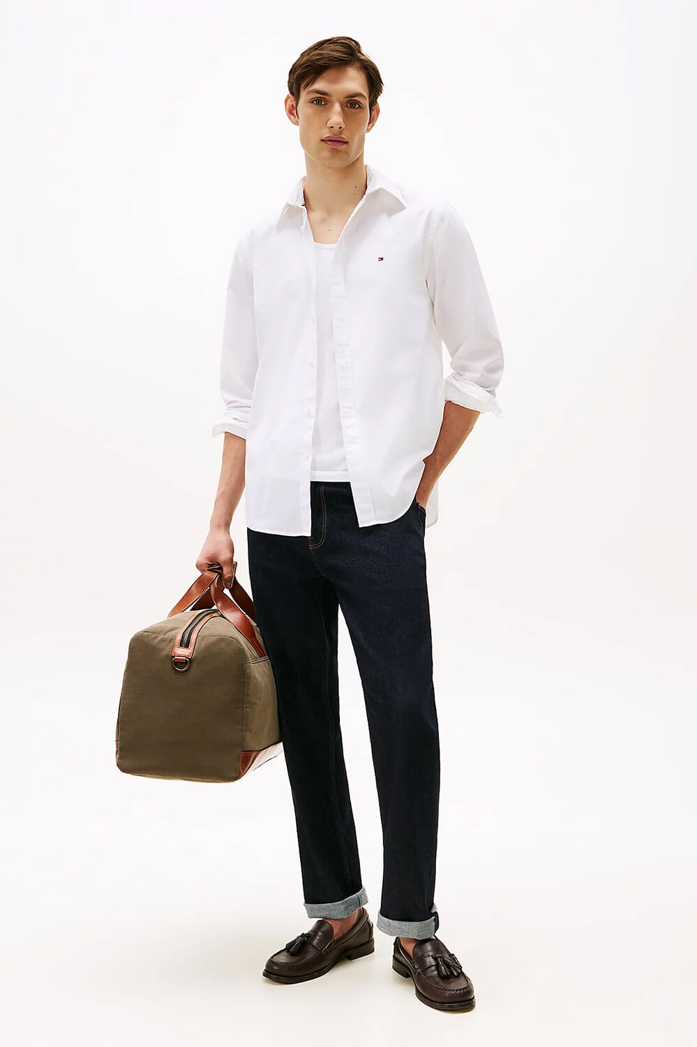 Tommy Hilfiger Overhemd Core Flex Wit Tommy Hilfiger Overhemd Core Flex Wit