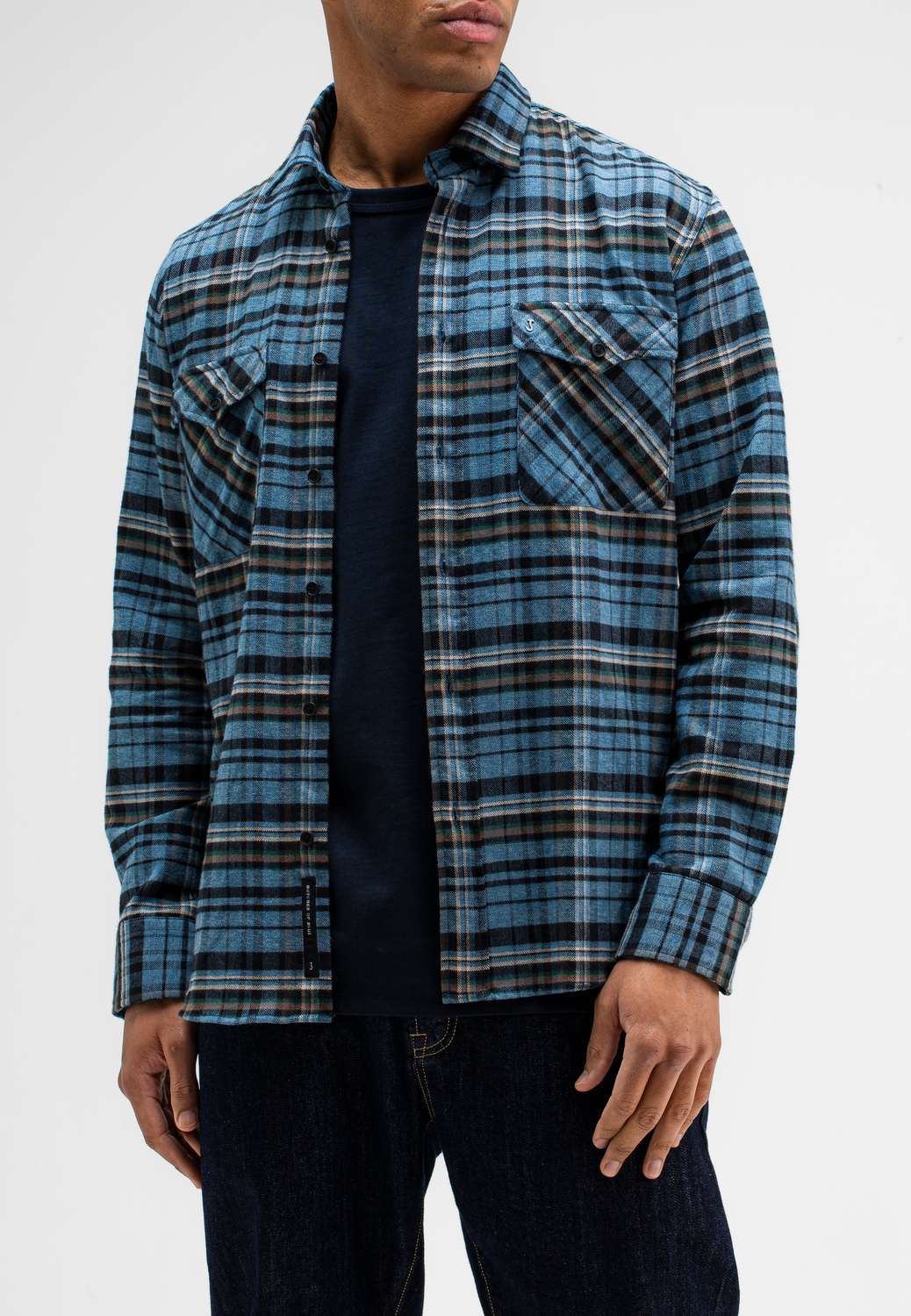 Butcher Of Blue Overshirt Cillian Blauw Butcher Of Blue Overshirt Cillian Blauw