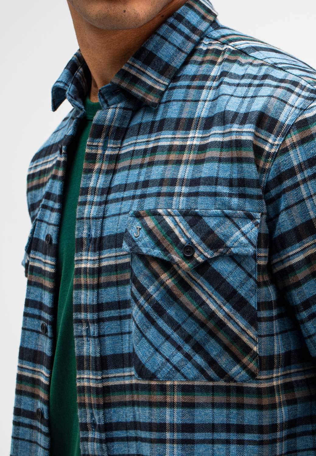 Butcher Of Blue Overshirt Cillian Blauw Butcher Of Blue Overshirt Cillian Blauw