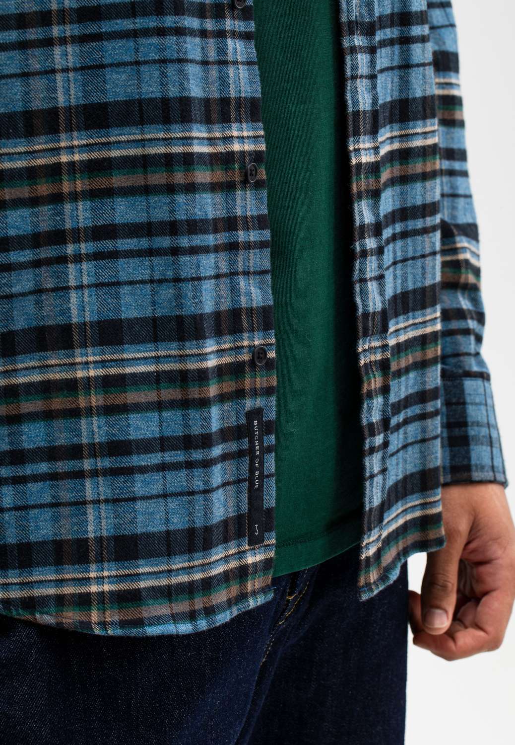 Butcher Of Blue Overshirt Cillian Blauw Butcher Of Blue Overshirt Cillian Blauw