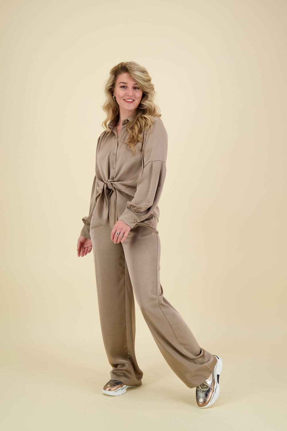 Neo Noir Pantalon Alessandra Bruin Neo Noir Pantalon Alessandra Bruin