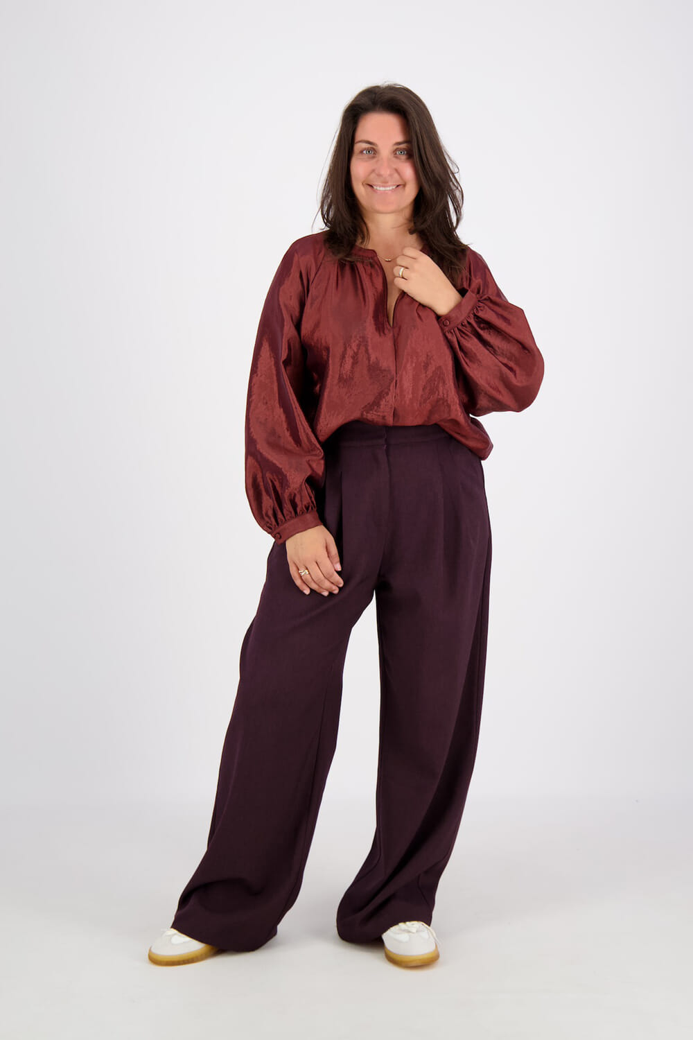 Vive La Femme Pantalon Bregje Rood  Vive La Femme Pantalon Bregje Rood
