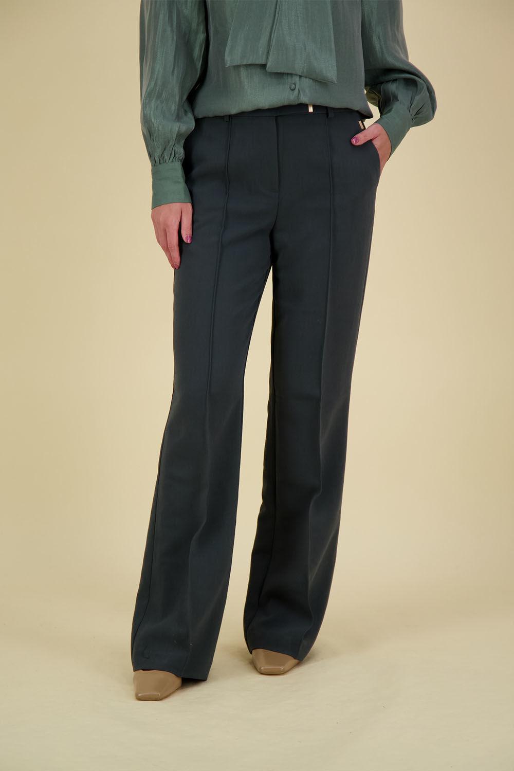 Aaiko Pantalon Chantalle Groen Aaiko Pantalon Chantalle Groen