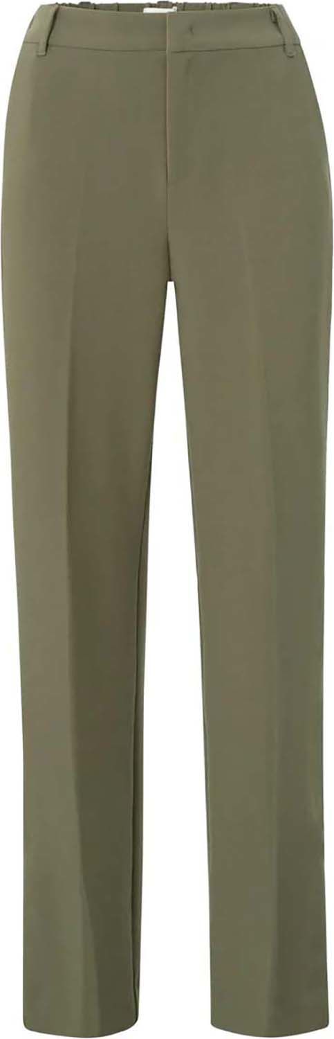 Yaya Woven wide leg trousers with e Grijs Yaya Woven wide leg trousers with e Grijs