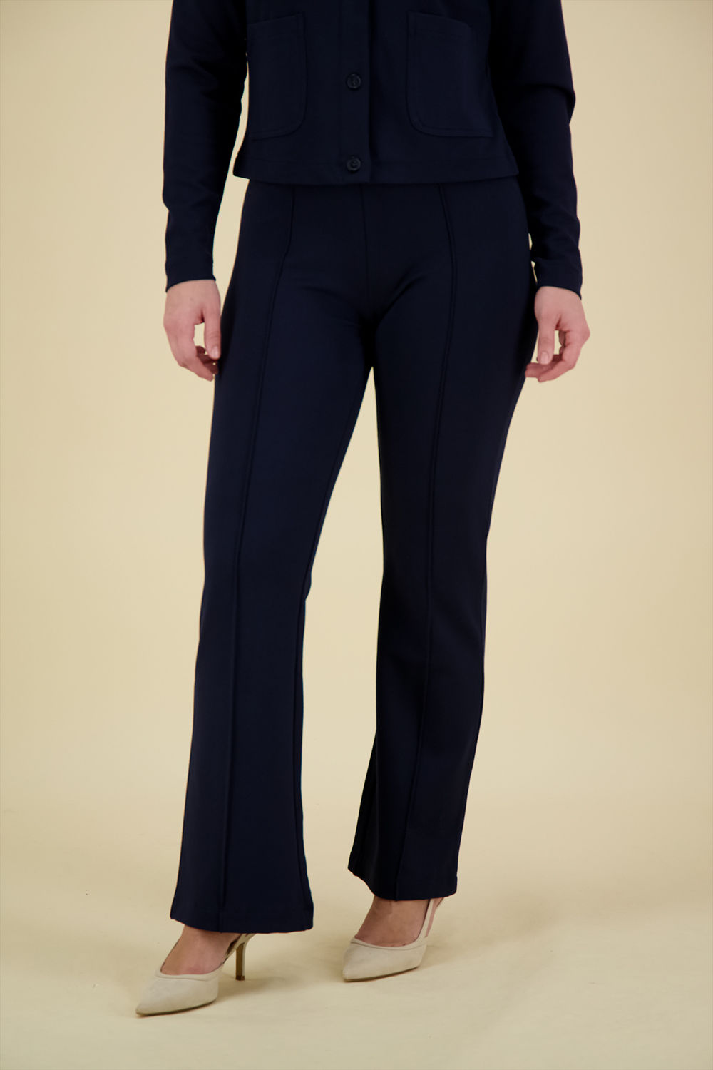 Vive La Femme Pantalon Punta Donkerblauw Vive La Femme Pantalon Punta Donkerblauw