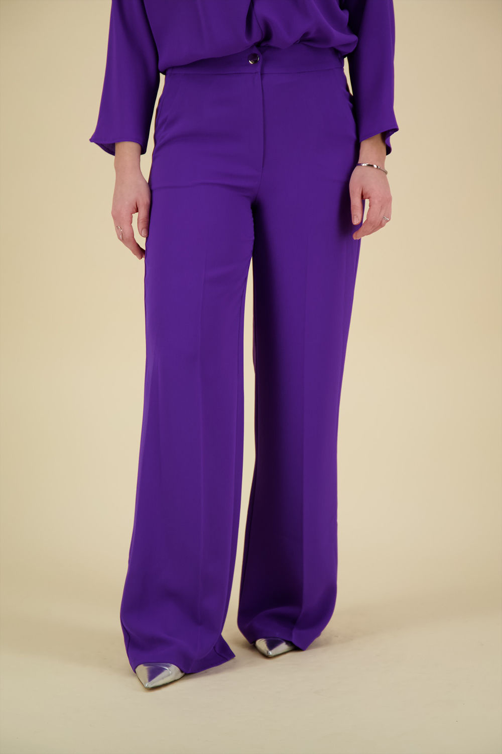 Label Dot Pantalon Roma in Paars Label Dot Pantalon Roma in Paars