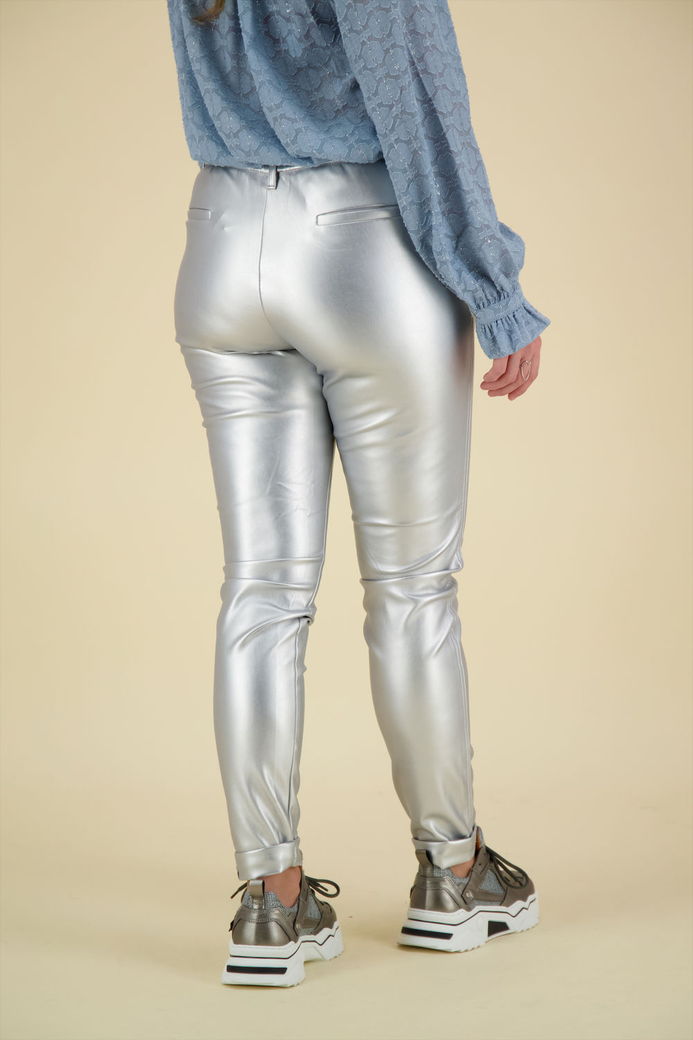 Nukus Pantalon Roos Zilver Nukus Pantalon Roos Zilver