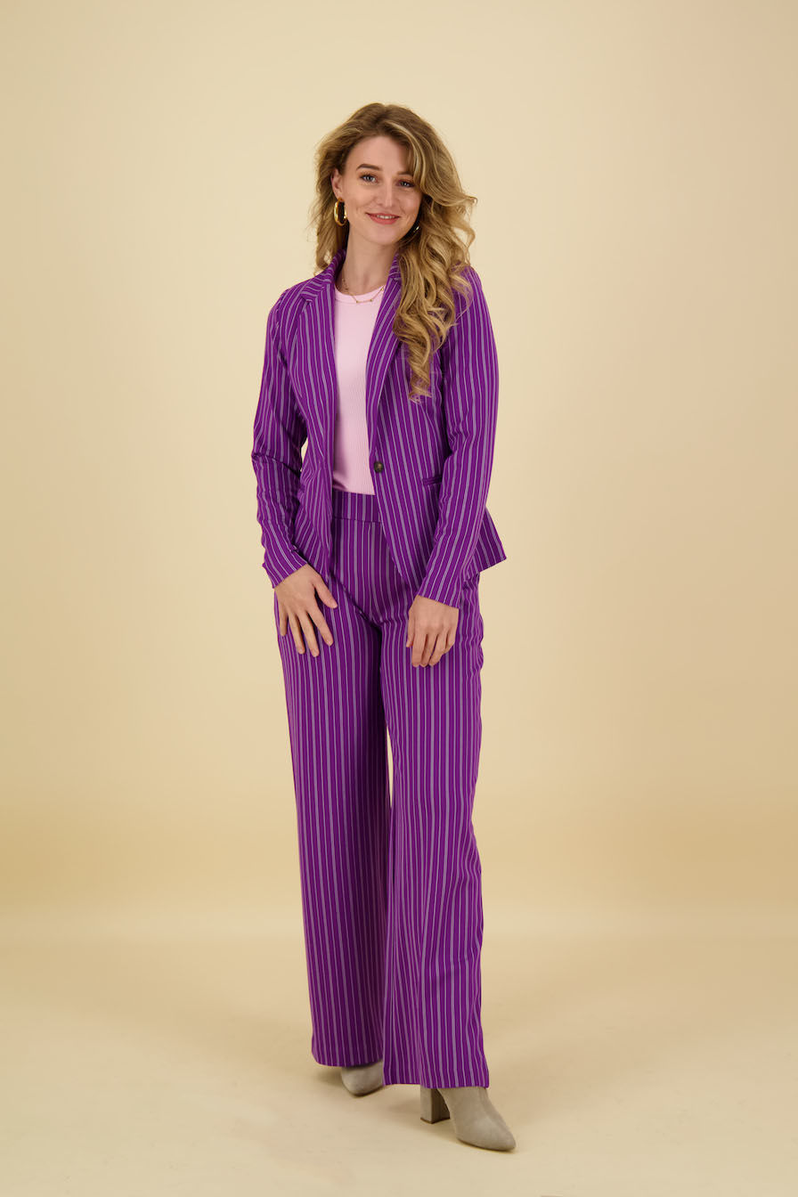 Ichi Pantalon Ruti Paars  Ichi Pantalon Ruti Paars