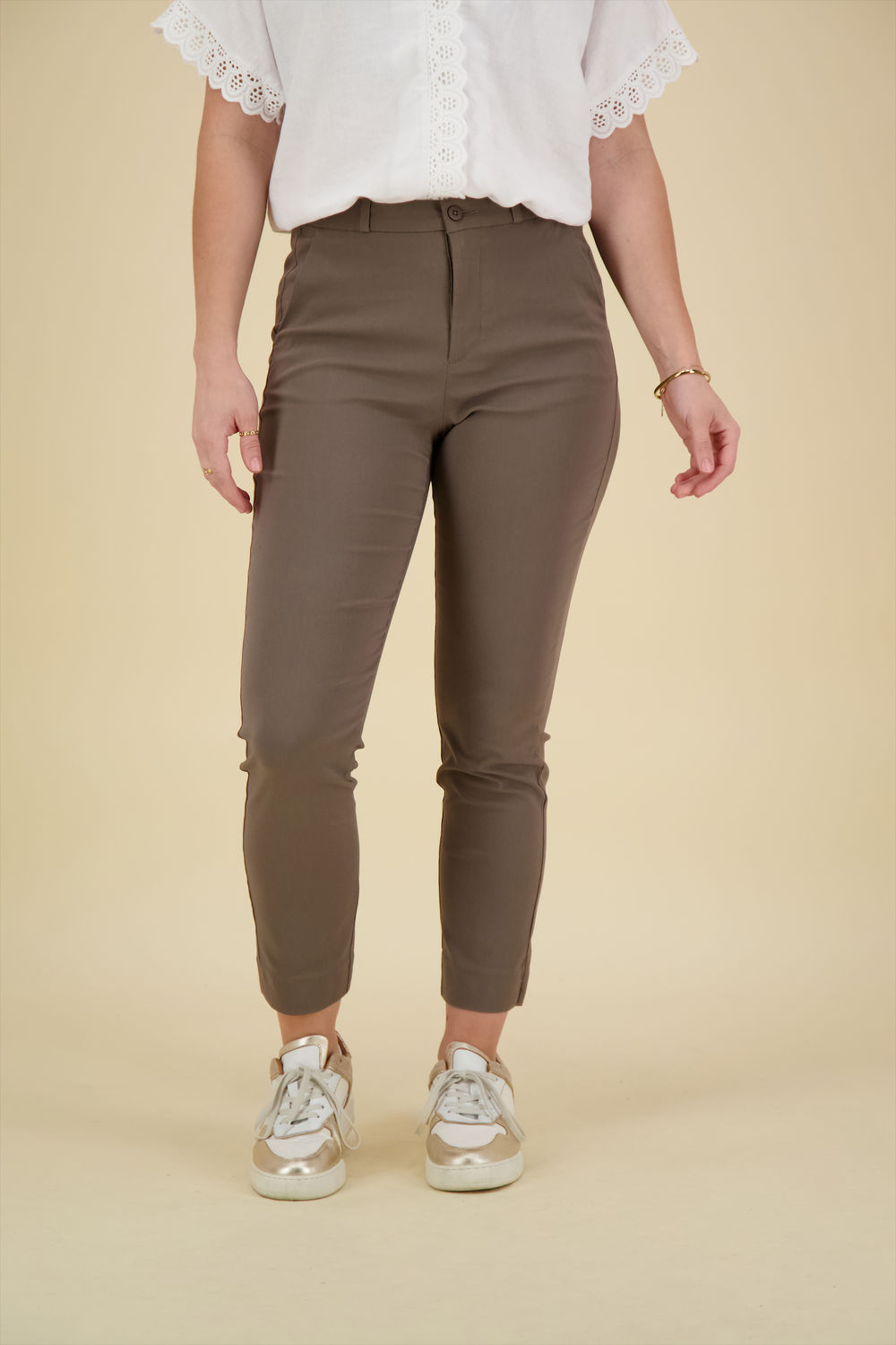 Freequent Pantalon Solvej Bruin Freequent Pantalon Solvej Bruin