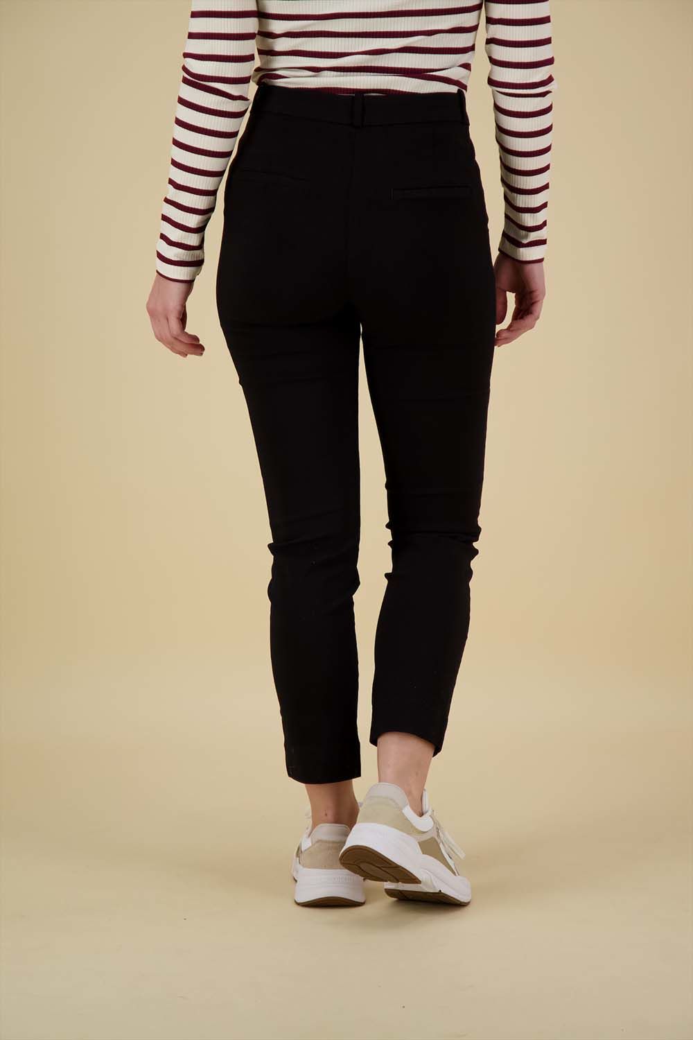 Freequent Broek Solvej-ankle Zwart Freequent Broek Solvej-ankle Zwart