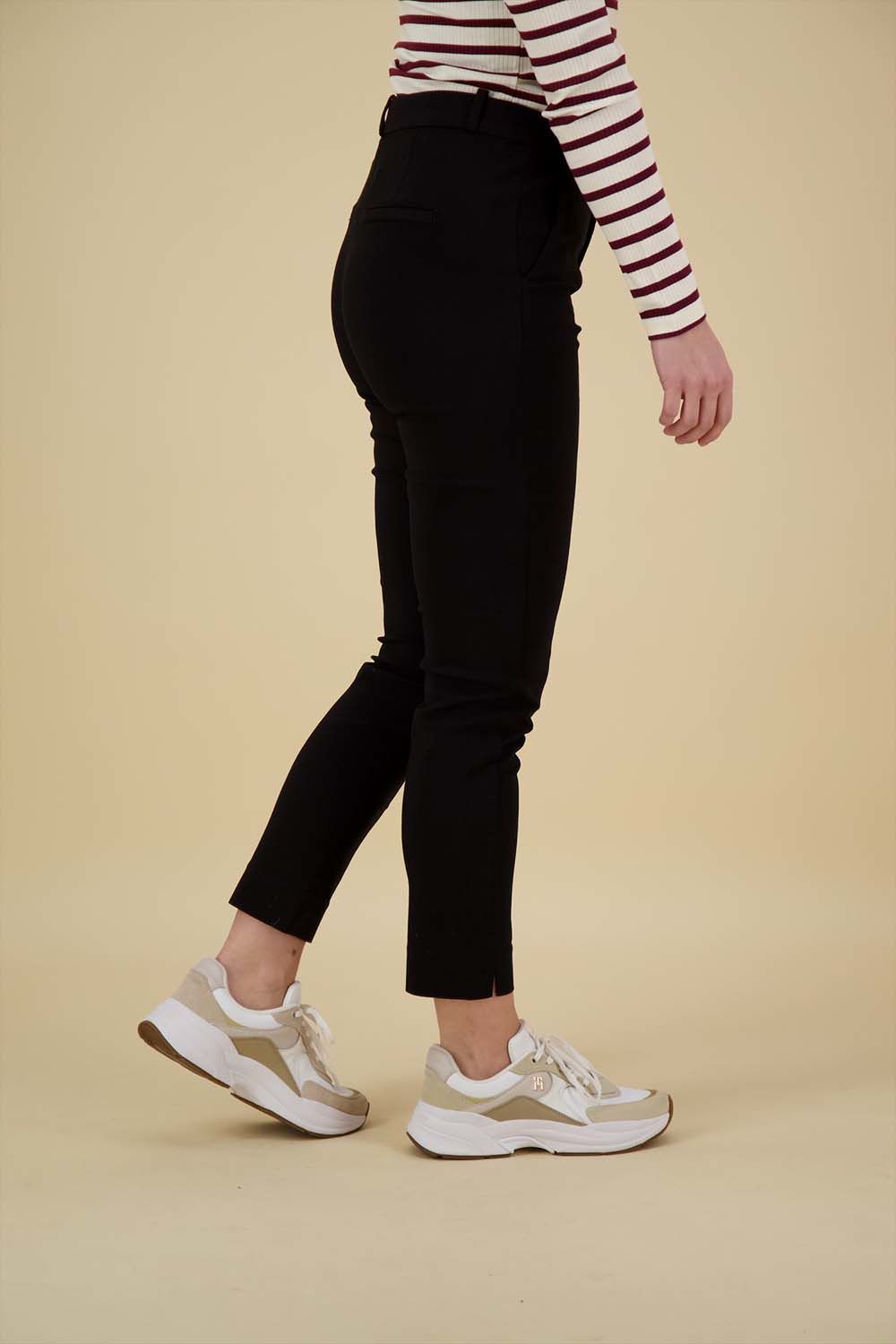 Freequent Broek Solvej-ankle Zwart Freequent Broek Solvej-ankle Zwart