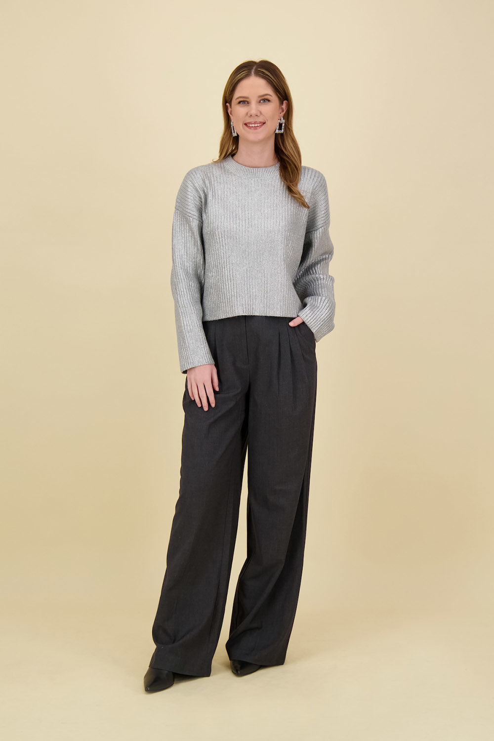 Co'couture Pantalon Vida Antraciet Co'couture Pantalon Vida Antraciet