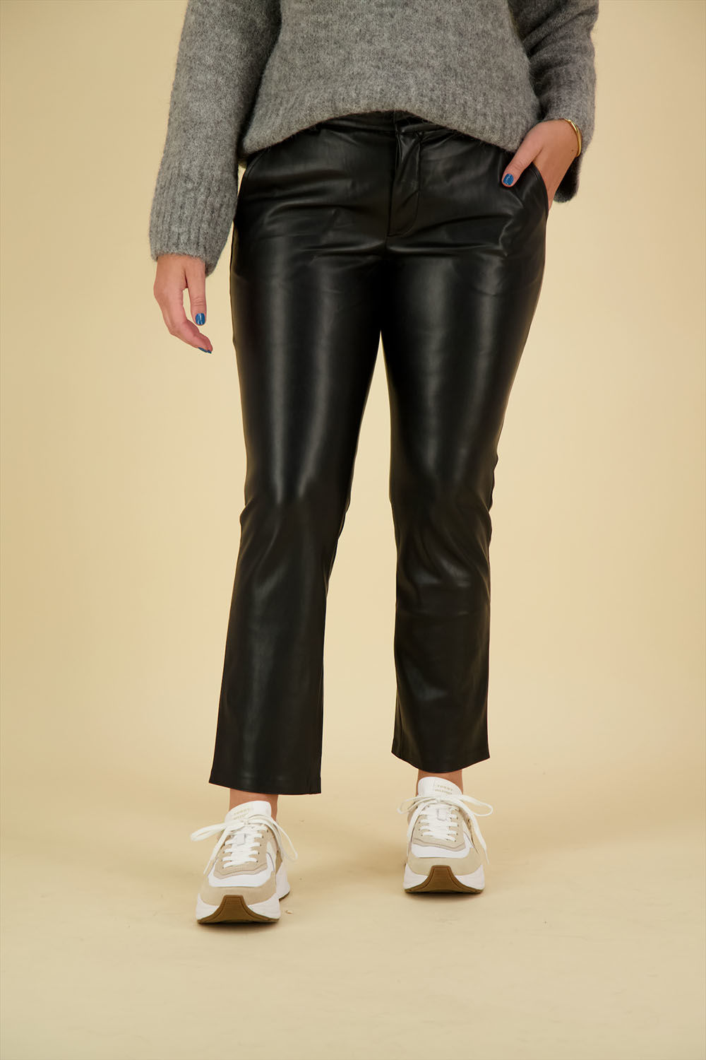 Geisha Broek Glans Zwart Geisha Broek Glans Zwart