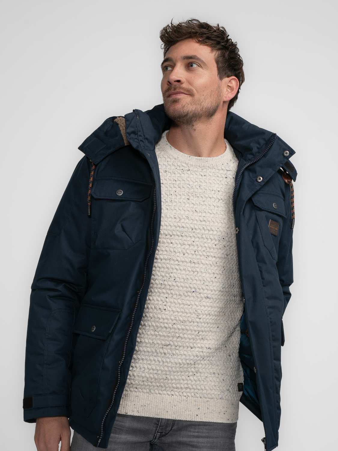 Petrol Parka Blauw Petrol Parka Blauw