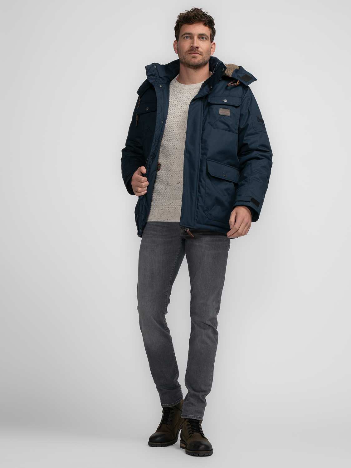 Petrol Parka Blauw Petrol Parka Blauw