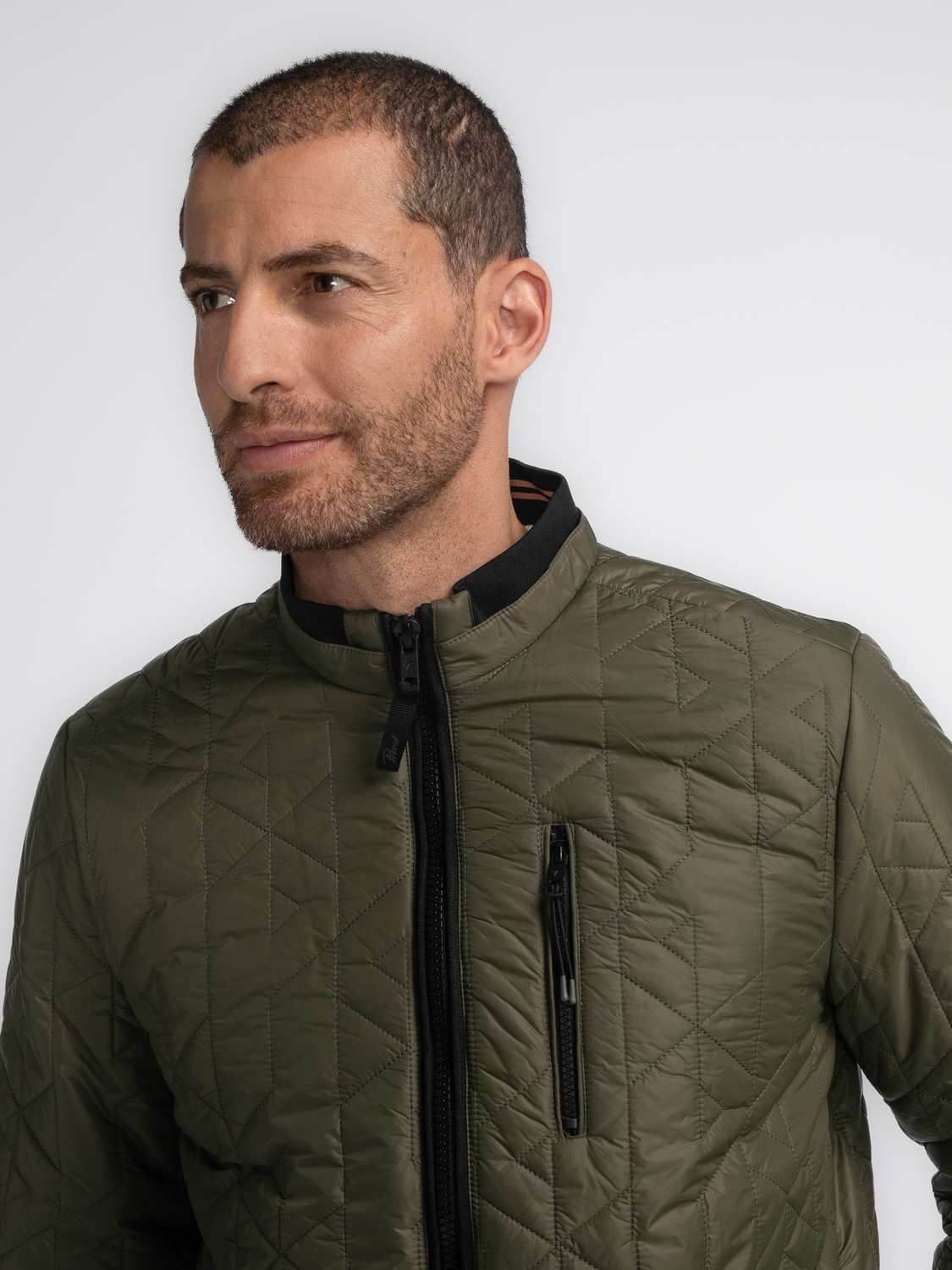 Petrol Jacket Padded Donkergroen