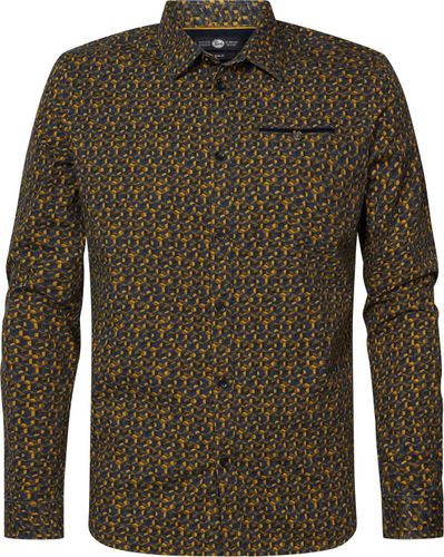 Petrol shirt ls Geel