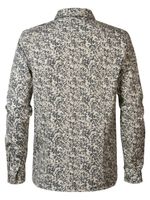 Overhemd Long Sleeve AOP Wit