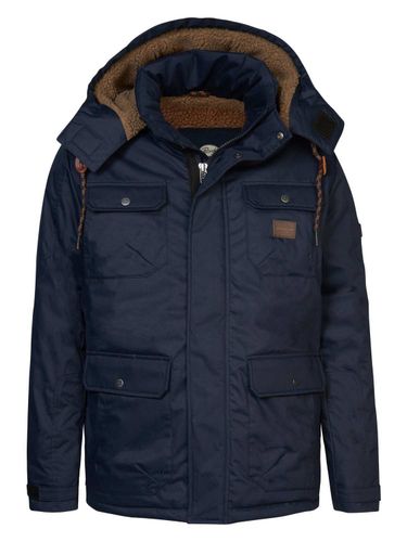 Petrol Parka Jas Twill Blauw