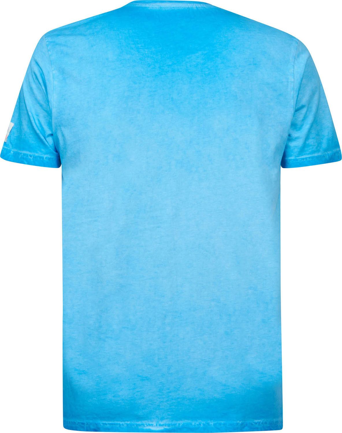 Petrol T-Shirt Blauw 