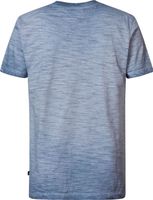 Men T-Shirt SS V-Neck Blauw