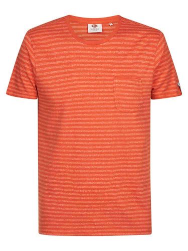 Petrol t-shirt ss-r neck Oranje