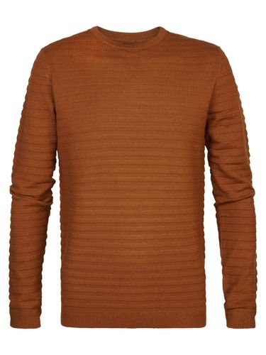 Petrol Trui Round Neck Basic Rood