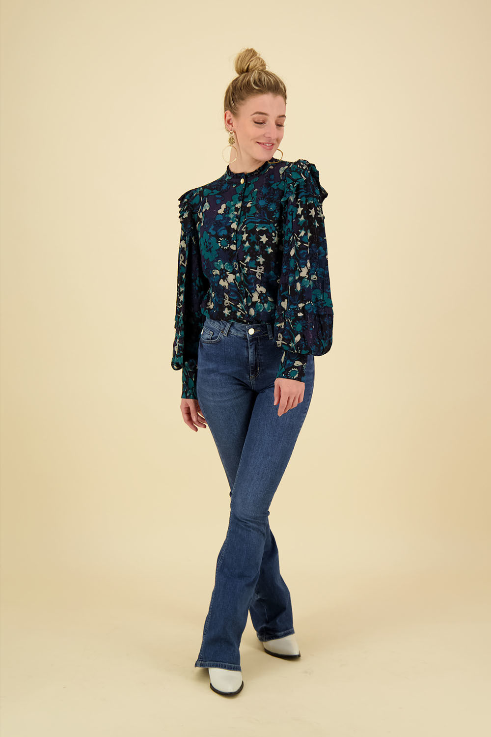 Fabienne Chapot Blouse Philo Blauw Fabienne Chapot Blouse Philo Blauw