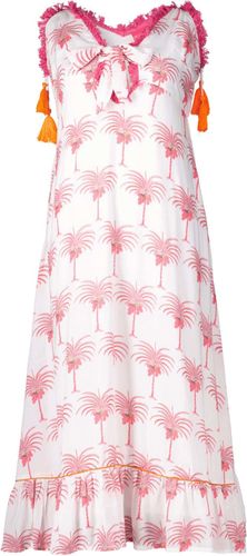 Place Du Soleil dress mouwloos palm Roze