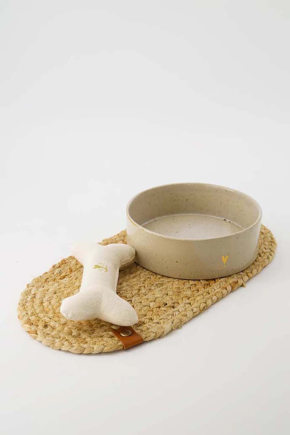 Zusss Placemat Voerbak Beige Zusss Placemat Voerbak Beige