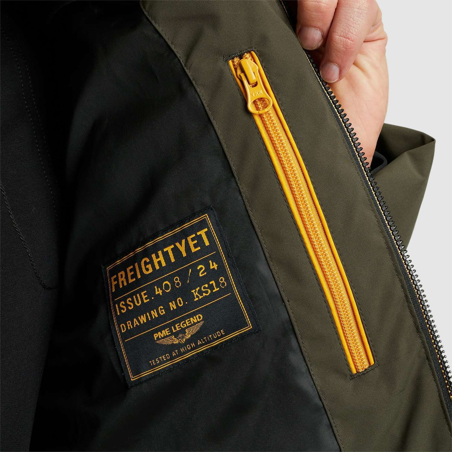 Pme Legend Bomber Jacket Freightyet Groen