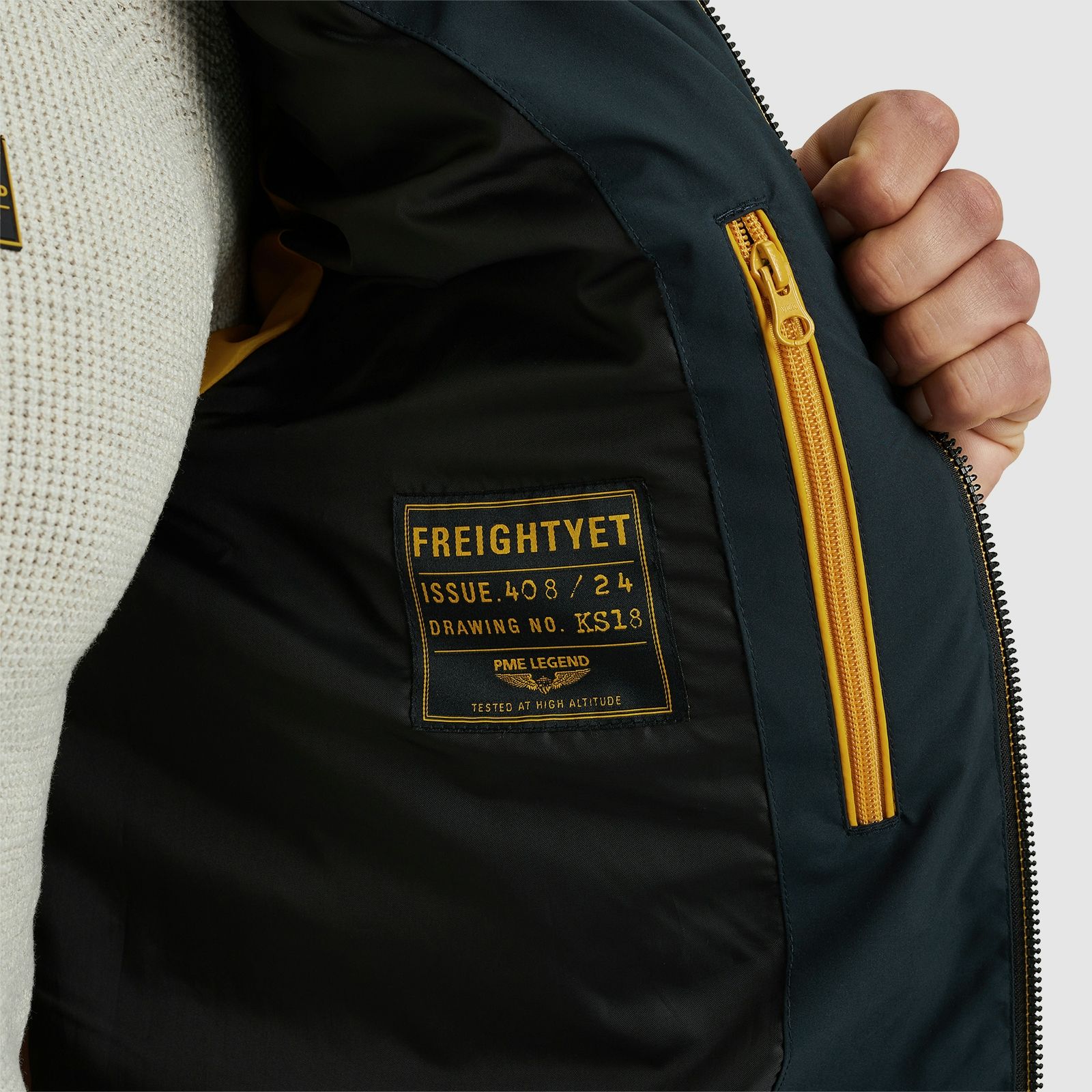 Pme Legend Bomberjacket Freightyet Perfor Blauw