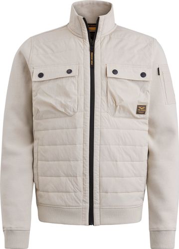 Pme Legend Zip jacket sweat mixed padded Beige