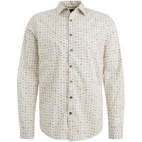 Long Sleeve Shirt Print on Poplin Beige