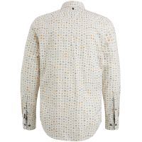 Long Sleeve Shirt Print on Poplin Beige