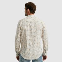 Long Sleeve Shirt Print on Poplin Beige