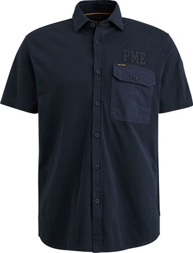 Pme Legend Short Sleeve Shirt Ctn Jersey Piqu Blauw