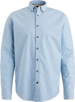 Long Sleeve Shirt Oxford Stretch Blauw