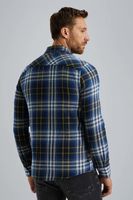 Long Sleeve Shirt Heavy Twill Chec Blauw