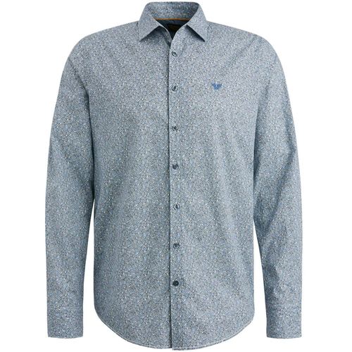 Pme Legend Long Sleeve Shirt Print on Poplin Wit