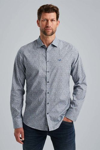 Pme Legend Long Sleeve Shirt Print on Poplin Wit