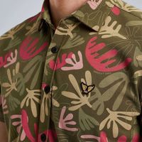 Short Sleeve Shirt Print On Jersey Groen