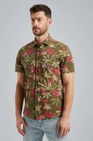 Short Sleeve Shirt Print On Jersey Groen