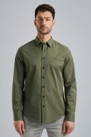 Long Sleeve Shirt Twill Stretch Groen