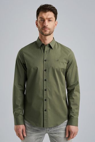 Pme Legend Long Sleeve Shirt Twill Stretch Groen