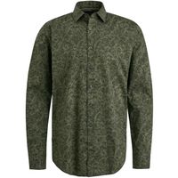 Long Sleeve Shirt Print On Poplin Groen