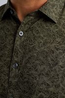 Long Sleeve Shirt Print On Poplin Groen