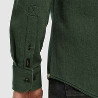 Long Sleeve Shirt Flanel Herringbo Groen