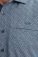 Long Sleeve Shirt Print On YD Chec Blauw